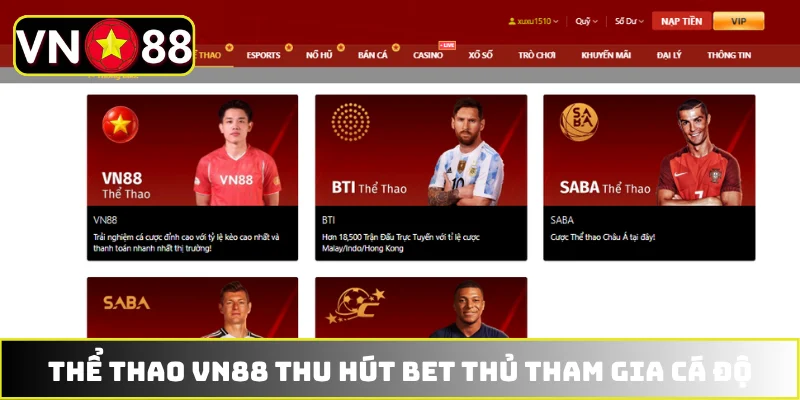 Chuyên mục thể thao trực tuyến VN88